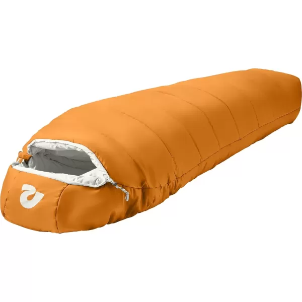 imageRetrospec Dream 5 15 30 Sleeping Bag  Mummy Sleeping Bag for Camping Insulated Cold Weather Sleeping Bag Lightweight Stuff Sack WaterResistant and Adjustable Draw Cords Adult Sleeping BagClay