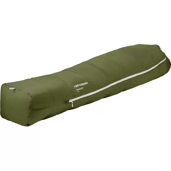 imageRetrospec Dream 5 15 30 Sleeping Bag  Mummy Sleeping Bag for Camping Insulated Cold Weather Sleeping Bag Lightweight Stuff Sack WaterResistant and Adjustable Draw Cords Adult Sleeping BagJuniper