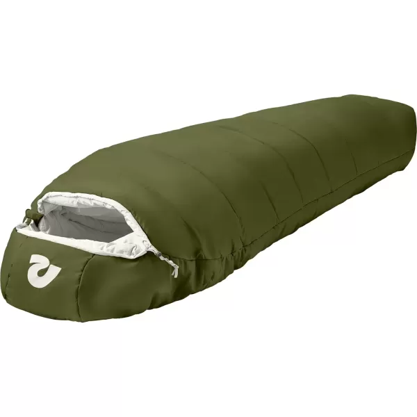 imageRetrospec Dream 5 15 30 Sleeping Bag  Mummy Sleeping Bag for Camping Insulated Cold Weather Sleeping Bag Lightweight Stuff Sack WaterResistant and Adjustable Draw Cords Adult Sleeping BagJuniper