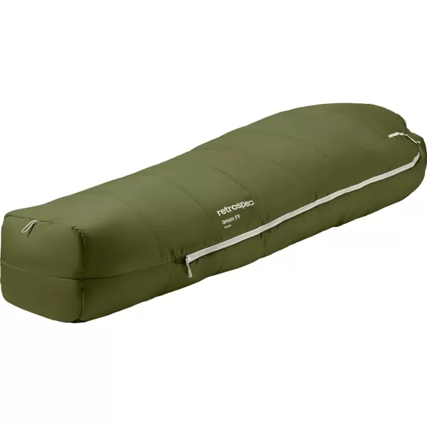 imageRetrospec Dream 5 15 30 Sleeping Bag  Mummy Sleeping Bag for Camping Insulated Cold Weather Sleeping Bag Lightweight Stuff Sack WaterResistant and Adjustable Draw Cords Adult Sleeping BagJuniper