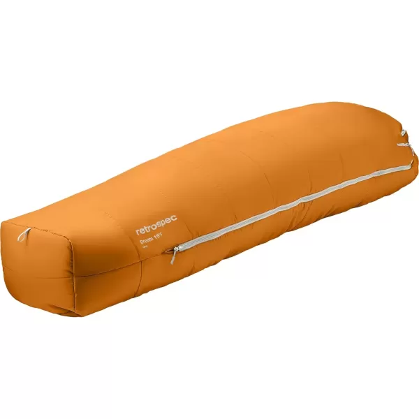 imageRetrospec Dream 5 15 30 Sleeping Bag  Mummy Sleeping Bag for Camping Insulated Cold Weather Sleeping Bag Lightweight Stuff Sack WaterResistant and Adjustable Draw Cords Adult Sleeping BagClay