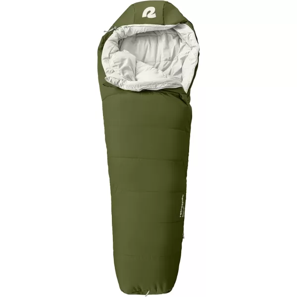 imageRetrospec Dream 5 15 30 Sleeping Bag  Mummy Sleeping Bag for Camping Insulated Cold Weather Sleeping Bag Lightweight Stuff Sack WaterResistant and Adjustable Draw Cords Adult Sleeping BagJuniper