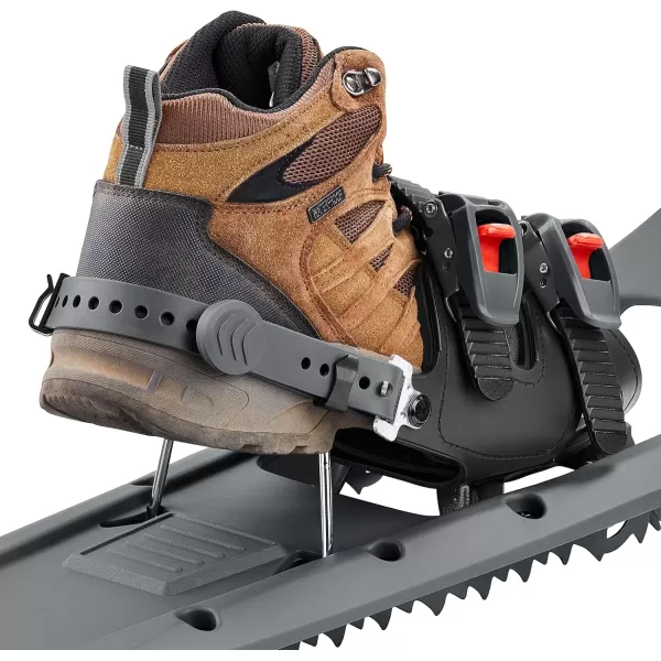 imageRetrospec Drifter Plus 2325 Inch Backcountry and Mountaineering Show Shoes Durable All Terrain with Secure Double Ratchet Binding Steel Toe Crampons and Heel Lifters for Winter Hiking23