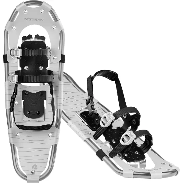 imageRetrospec Drifter Snowshoe for Men ampamp Women  Aluminum Frames ampamp a DoubleRachet Binding System  Lightweight All Terrain Snow ShoesArctic