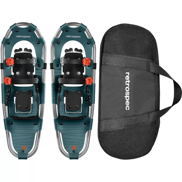imageRetrospec Drifter Snowshoe for Men ampamp Women  Aluminum Frames ampamp a DoubleRachet Binding System  Lightweight All Terrain Snow ShoesSuperior Blue