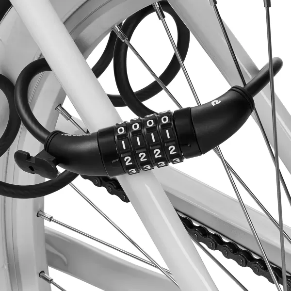 imageRetrospec Grizzly Plus Cable Bike Combination Lock Combo Heavy Duty Anti Theft Bicycle Cable Lock 6 Foot Coiled Cut Resistant Cable with 5 Digit Custom Combination and Mounting BracketMatte Black
