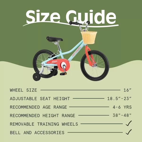 imageRetrospec Koda Plus Kids Bike for Boys ampamp Girls Ages 46 Years  16quotStarfish