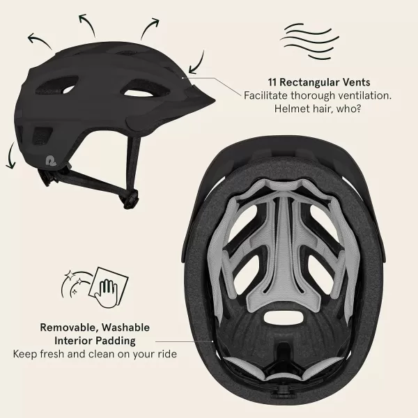 imageRetrospec Lennon Bike Helmet with LED Safety Light Adjustable Dial ampamp Removable VisorMatte Black