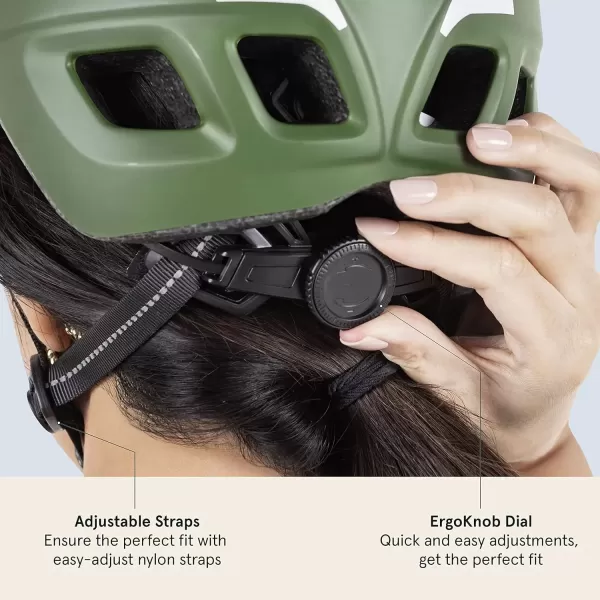 imageRetrospec Lennon Bike Helmet with LED Safety Light Adjustable Dial ampamp Removable VisorMatte Forest