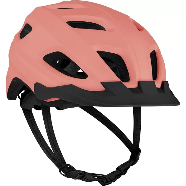 imageRetrospec Lennon Bike Helmet with LED Safety Light Adjustable Dial ampamp Removable VisorMatte Melon