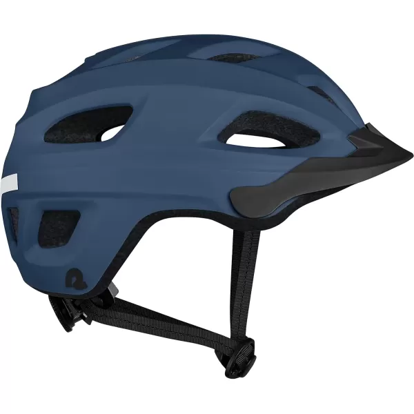 imageRetrospec Lennon Bike Helmet with LED Safety Light Adjustable Dial ampamp Removable VisorMatte Navy