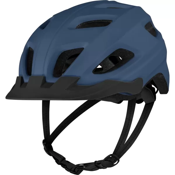 imageRetrospec Lennon Bike Helmet with LED Safety Light Adjustable Dial ampamp Removable VisorMatte Navy