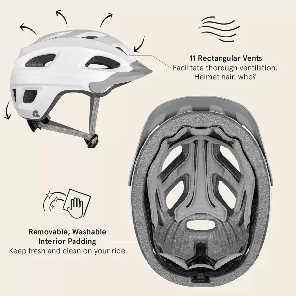 imageRetrospec Lennon Bike Helmet with LED Safety Light Adjustable Dial ampamp Removable VisorMatte White