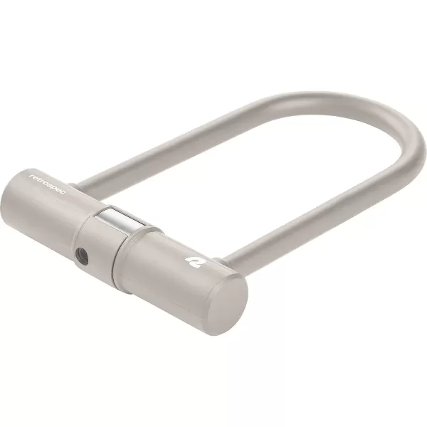 imageRetrospec Lookout ULock Bike Lock with 4Ft Security Cable Heavy Duty AntiTheft Bicycle Lock with 14mm Shackle Pick Resistant ampamp Secure AntiRotation DesignMatte Bone