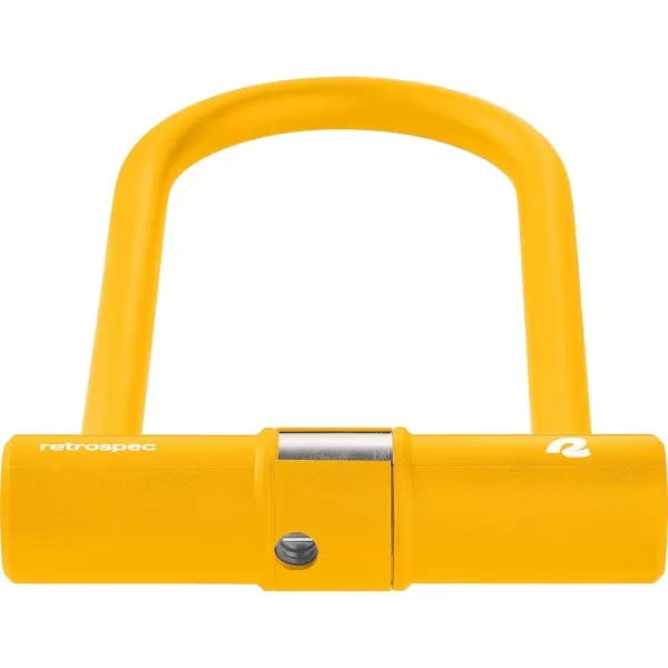 imageRetrospec Lookout ULock Bike Lock with 4Ft Security Cable Heavy Duty AntiTheft Bicycle Lock with 14mm Shackle Pick Resistant ampamp Secure AntiRotation DesignMatte Sunflower
