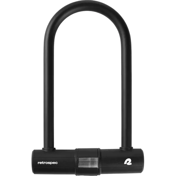 imageRetrospec Lookout ULock Bike Lock with 4Ft Security Cable Heavy Duty AntiTheft Bicycle Lock with 14mm Shackle Pick Resistant ampamp Secure AntiRotation DesignMatte Black