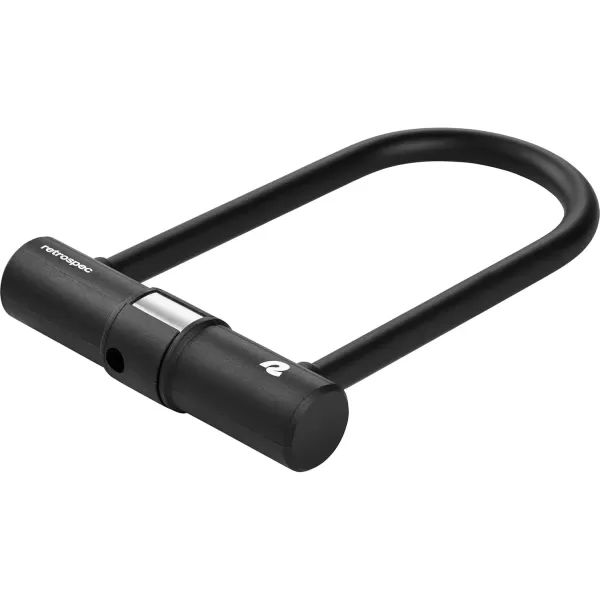 imageRetrospec Lookout ULock Bike Lock with 4Ft Security Cable Heavy Duty AntiTheft Bicycle Lock with 14mm Shackle Pick Resistant ampamp Secure AntiRotation DesignMatte Black