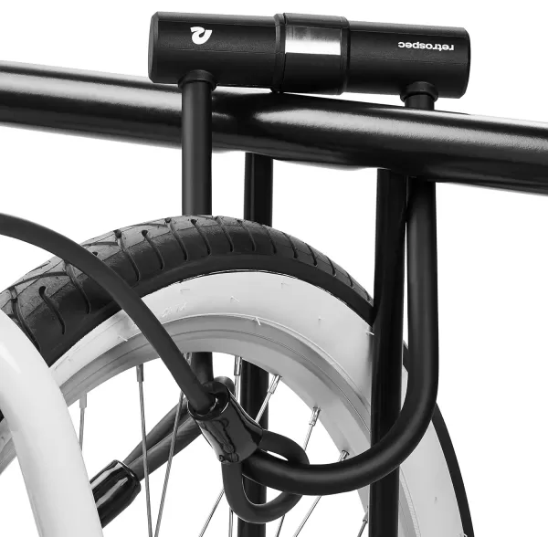 imageRetrospec Lookout ULock Bike Lock with 4Ft Security Cable Heavy Duty AntiTheft Bicycle Lock with 14mm Shackle Pick Resistant ampamp Secure AntiRotation DesignMatte Black