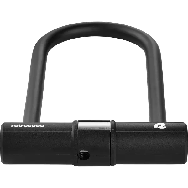 imageRetrospec Lookout ULock Bike Lock with 4Ft Security Cable Heavy Duty AntiTheft Bicycle Lock with 14mm Shackle Pick Resistant ampamp Secure AntiRotation DesignMatte Black