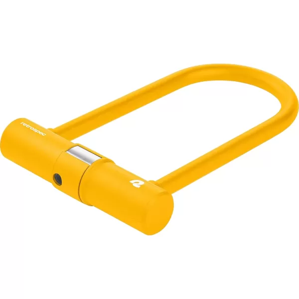 imageRetrospec Lookout ULock Bike Lock with 4Ft Security Cable Heavy Duty AntiTheft Bicycle Lock with 14mm Shackle Pick Resistant ampamp Secure AntiRotation DesignMatte Sunflower