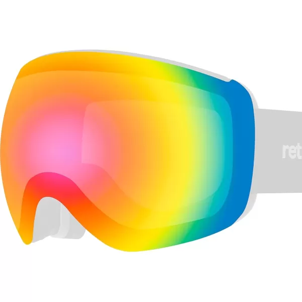 imageRetrospec Traverse Plus Ski ampamp Snowboard Snow Goggles and Interchangeble Lenses for Men and Women AntiFog and OTG DesignKaleido