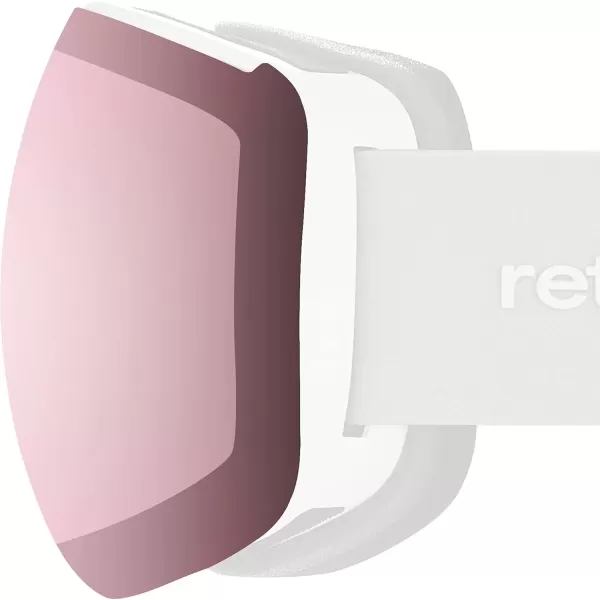 imageRetrospec Traverse Plus Ski ampamp Snowboard Snow Goggles and Interchangeble Lenses for Men and Women AntiFog and OTG DesignPearl