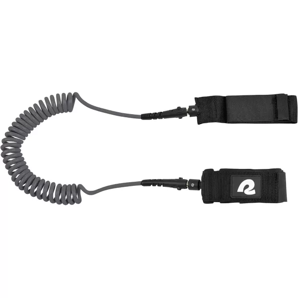 imageRetrospec Weekender 10 Paddle Board Safety Leash Coiled for Stand Up PaddleboardsCharcoal