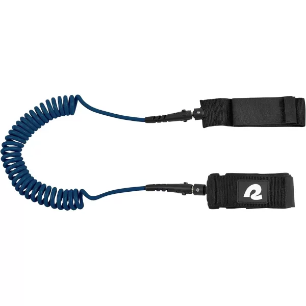 imageRetrospec Weekender 10 Paddle Board Safety Leash Coiled for Stand Up PaddleboardsNautical Blue