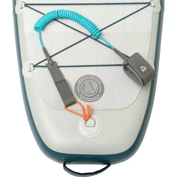 imageRetrospec Weekender 10 Paddle Board Safety Leash Coiled for Stand Up PaddleboardsTurquoise