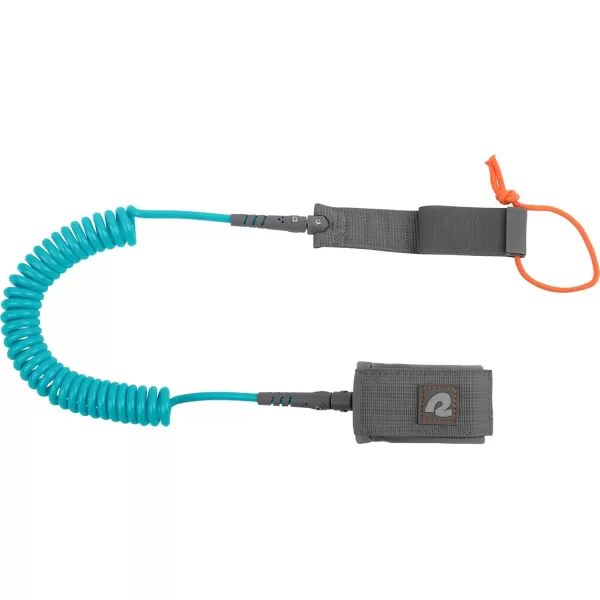 imageRetrospec Weekender 10 Paddle Board Safety Leash Coiled for Stand Up PaddleboardsTurquoise