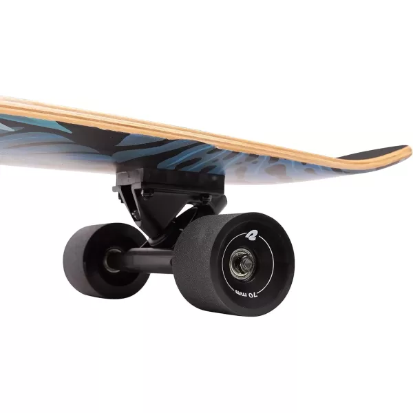 imageRetrospec Zed Longboard Skateboard Complete Cruiser  Bamboo ampamp Canadian Maple Wood Cruiser w Reverse Kingpin Trucks for Commuting Cruising Carving ampamp Downhill RidingDark Tropics