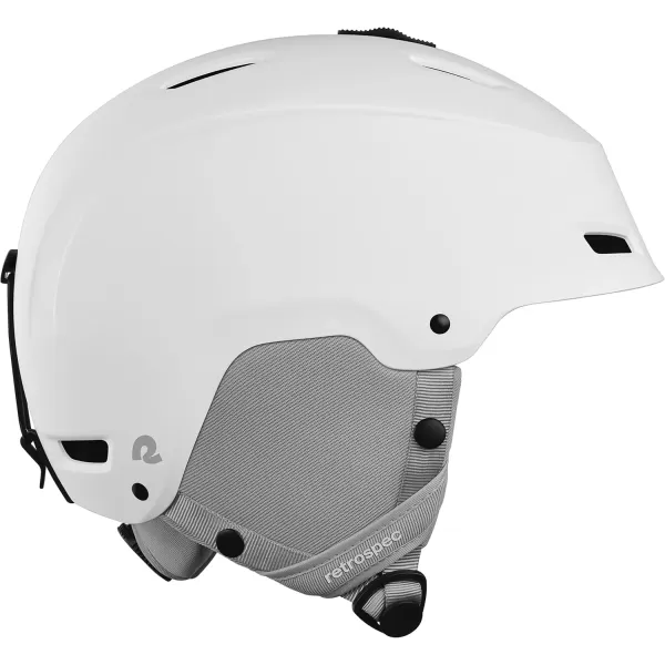imageRetrospec Zephyr Ski Helmet  Snowboard Helmet for Adults ampamp Youth Adjustable Fit Snow Helmet with Protective Shell and Breathable Vents for Men Women Boys and GirlsMatte White