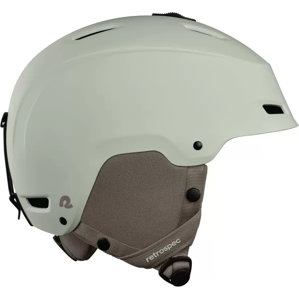 imageRetrospec Zephyr Ski Helmet  Snowboard Helmet for Adults ampamp Youth Adjustable Fit Snow Helmet with Protective Shell and Breathable Vents for Men Women Boys and GirlsMatte Sage