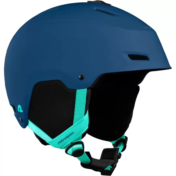 imageRetrospec Zephyr Ski Helmet  Snowboard Helmet for Adults ampamp Youth Adjustable Fit Snow Helmet with Protective Shell and Breathable Vents for Men Women Boys and GirlsMatte Navy