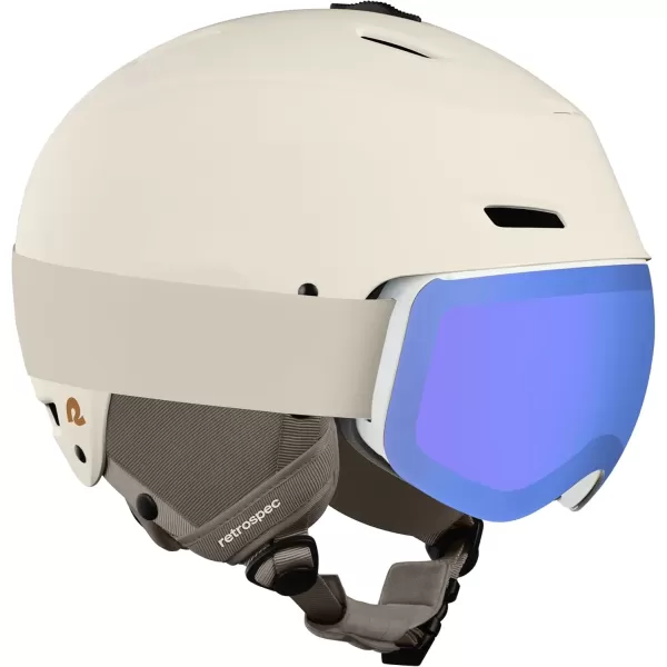 imageRetrospec Zephyr Ski Helmet  Snowboard Helmet for Adults ampamp Youth Adjustable Fit Snow Helmet with Protective Shell and Breathable Vents for Men Women Boys and GirlsMatte Eggshell
