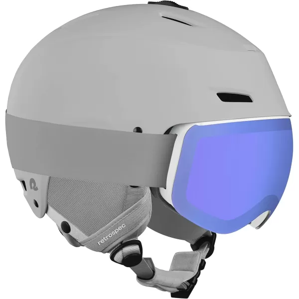 imageRetrospec Zephyr Ski Helmet  Snowboard Helmet for Adults ampamp Youth Adjustable Fit Snow Helmet with Protective Shell and Breathable Vents for Men Women Boys and GirlsMatte Slate