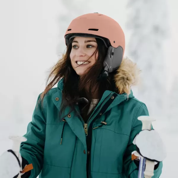 imageRetrospec Zephyr Ski Helmet  Snowboard Helmet for Adults ampamp Youth Adjustable Fit Snow Helmet with Protective Shell and Breathable Vents for Men Women Boys and GirlsMatte Rose