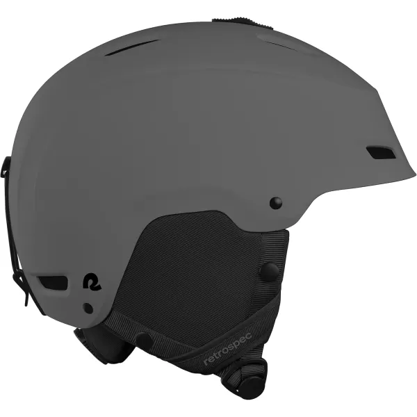 imageRetrospec Zephyr Ski Helmet  Snowboard Helmet for Adults ampamp Youth Adjustable Fit Snow Helmet with Protective Shell and Breathable Vents for Men Women Boys and GirlsMatte Basalt