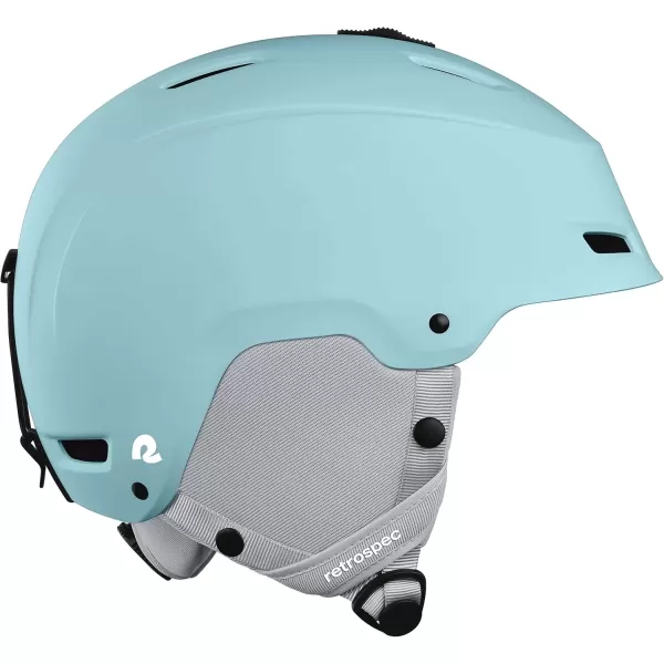 imageRetrospec Zephyr Ski Helmet  Snowboard Helmet for Adults ampamp Youth Adjustable Fit Snow Helmet with Protective Shell and Breathable Vents for Men Women Boys and GirlsMatte Blue Ridge