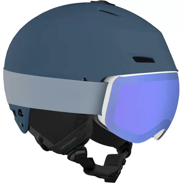 imageRetrospec Zephyr Ski Helmet  Snowboard Helmet for Adults ampamp Youth Adjustable Fit Snow Helmet with Protective Shell and Breathable Vents for Men Women Boys and GirlsMatte Superior Blue