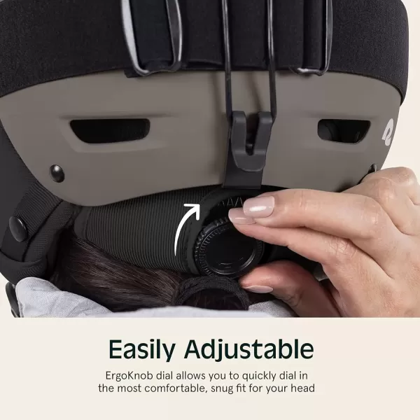 imageRetrospec Zephyr Ski Helmet  Snowboard Helmet for Adults ampamp Youth Adjustable Fit Snow Helmet with Protective Shell and Breathable Vents for Men Women Boys and GirlsMatte Basalt