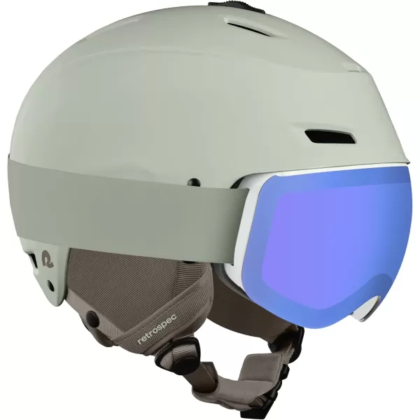 imageRetrospec Zephyr Ski Helmet  Snowboard Helmet for Adults ampamp Youth Adjustable Fit Snow Helmet with Protective Shell and Breathable Vents for Men Women Boys and GirlsMatte Sage