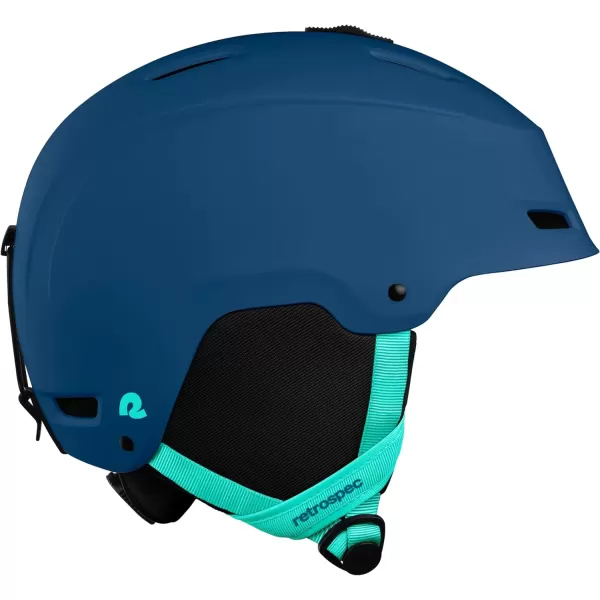 imageRetrospec Zephyr Ski Helmet  Snowboard Helmet for Adults ampamp Youth Adjustable Fit Snow Helmet with Protective Shell and Breathable Vents for Men Women Boys and GirlsMatte Navy