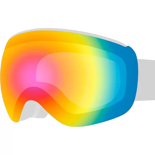 imageRetrospec Dipper Plus Kids Ski Goggles  Snowboard Goggles for Boys ampamp Girls  100 UV Protection Interchangeable Lenses with Adjustable Straps for Skiing Snowboarding ampamp Sledding