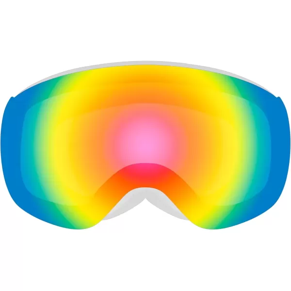 imageRetrospec Dipper Plus Kids Ski Goggles  Snowboard Goggles for Boys ampamp Girls  100 UV Protection Interchangeable Lenses with Adjustable Straps for Skiing Snowboarding ampamp Sledding