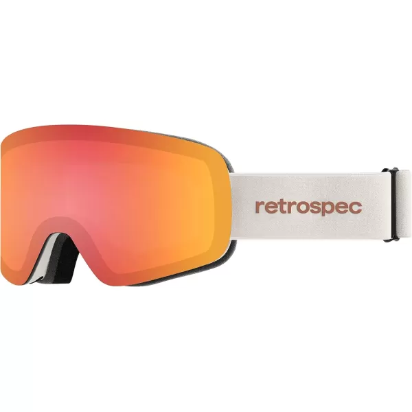 imageRetrospec Flume Ski Goggles for Men and Women UV Protection Over Glasses AntiFog Scratch Resistant Snow Goggles for Skiing and Snowboarding
