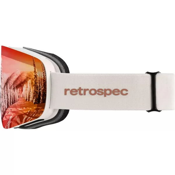 imageRetrospec Flume Ski Goggles for Men and Women UV Protection Over Glasses AntiFog Scratch Resistant Snow Goggles for Skiing and Snowboarding