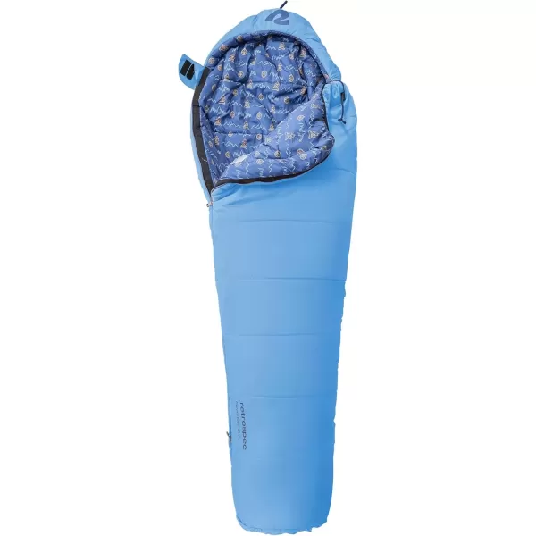 imageRetrospec Kids Dream 25 Kids Mummy Sleeping Bag for Camping Insulated Cold Weather Sleeping Bag Lightweight Stuff Sack WaterResistant Youth Sleeping Bag for Kids