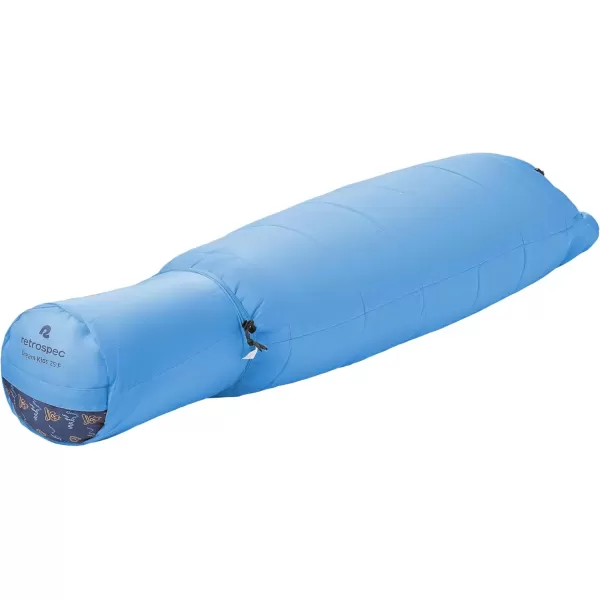 imageRetrospec Kids Dream 25 Kids Mummy Sleeping Bag for Camping Insulated Cold Weather Sleeping Bag Lightweight Stuff Sack WaterResistant Youth Sleeping Bag for Kids