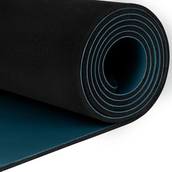 imageRetrospec Laguna 5mm Yoga Mat  Fitness Mat for Women Men ampamp Children SlipResistant and Moisture Absorbing Exercise Mat for Home Pilates Yoga and Floor WorkoutsOcean Blue